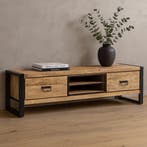 Tv-meubel Mangohout Kelvin 180 cm, Verzenden, Nieuw, Overige houtsoorten, Industriële meubels