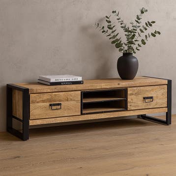 Tv-meubel Mangohout Kelvin 180 cm, Verzenden