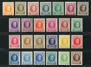 Belgique 1922/1927 - Albert Ier : Tapez Houyoux comme sur, Postzegels en Munten, Gestempeld