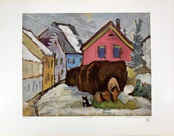 Gabriele Münter - Spreufuhren, 1911 - Rare Artprint - 50 x