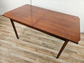 Eettafel - Verlengbare eettafel van teak uit de jaren
