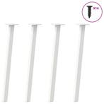 vidaXL Console tafelpoten 4 st 72 cm staal wit, Verzenden, Nieuw