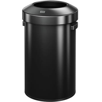 Afvalbak | URBAN BIN | RVS | Zwart | 60L | Open | Anti, Articles professionnels, Verzenden