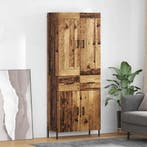 vidaXL Highboard 2 pcs Oud Hout Bewerkt hout, Huis en Inrichting, Kasten | Dressoirs, Verzenden, Nieuw