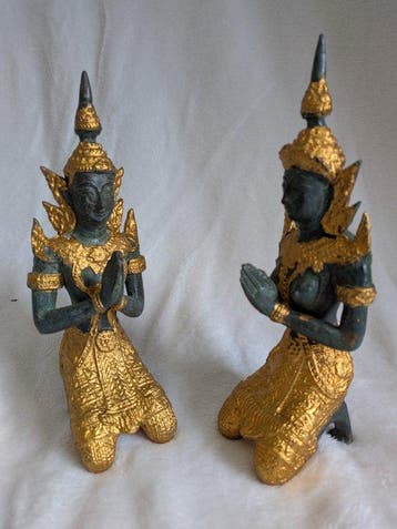 Thepphanom - pair - sculptuur - Thailand (Zonder, Antiek en Kunst