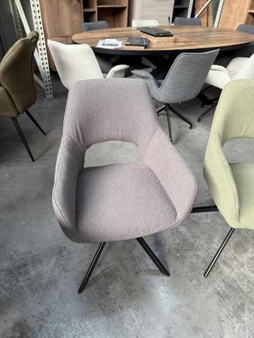 Vita armstoel bouclé, met returnfunctie(nieuw, A-keuze), Nieuw, Stof