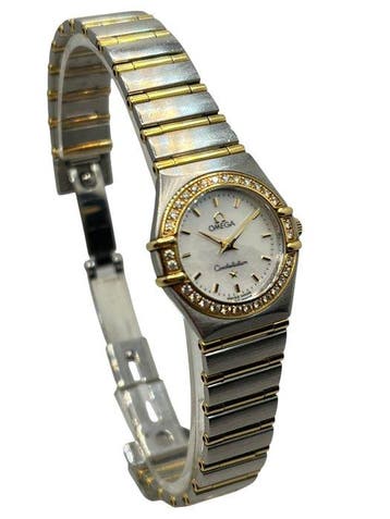 Omega - Constellation Manhattan Lady’s Diamonds Bezel Mother