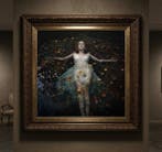 Aiana Roz - Ophelias Floating Garden - Giclée on Canvas -