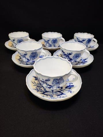 Meissen - Koffieservies voor 6 (12) - 6er Set antike