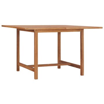 vidaXL Tuintafel 110x110x75 cm massief teakhout, Tuin en Terras, Tuintafels, Verzenden, Nieuw