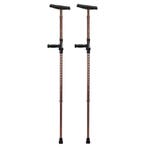 Opvouwbare okselkrukken bruin, Diversen, Verpleegmiddelen, Ophalen of Verzenden, Nieuw