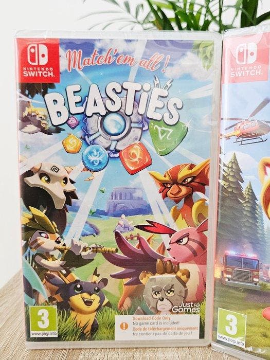 Nintendo - Switch - Jeux Vidéos Beasties + Leo + Game, Games en Spelcomputers, Spelcomputers | Overige Accessoires