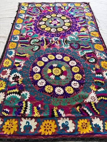 Suzane Kilim - Suzane Tapijt, Bankhoes, Bedhoes,