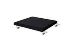 4 Seasons Outdoor Siesta parasol 300 x 300 cm charcoal, wit, Nieuw
