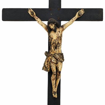 Crucifix - Hout - de achttiende eeuw - Groot