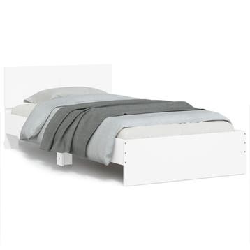 Bedframe 100x200cm wit | Retour Deal | 34% korting, Huis en Inrichting, Slaapkamer | Bedden, 100 cm, Eenpersoons, Verzenden, Wit