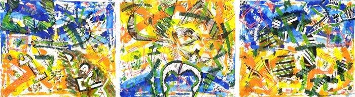 ACA (Angelo Calabria) - Elaborazione 3096/3097/3098, Antiek en Kunst, Kunst | Schilderijen | Modern