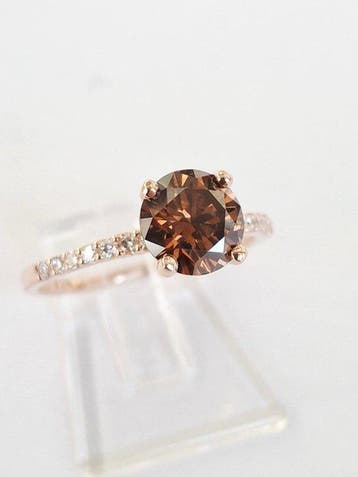 Verlovingsring - 14 karaat Roségoud - 1.34ct. tw. Diamant