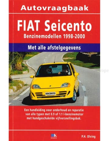 1998 - 2000 FIAT SEICENTO VRAAGBAAK NEDERLANDS