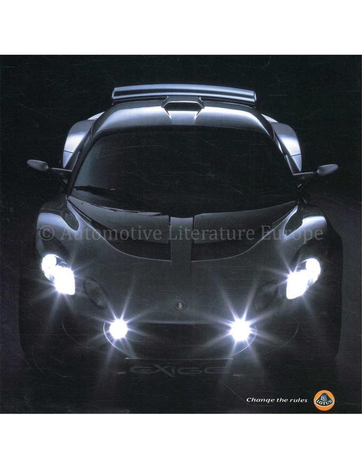 2004 LOTUS PROGRAMMA BROCHURE ENGELS, Livres, Autos | Brochures & Magazines