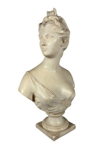 sculptuur, Buste de Diane dapres Houdon (1741-1828) - 72 cm, Antiquités & Art
