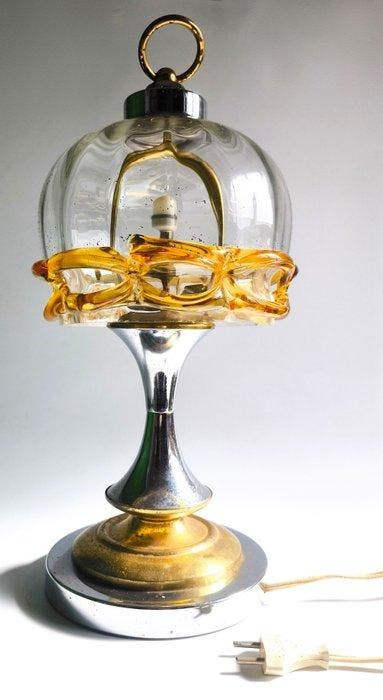 Lampe de table - Chromé - LÈre spatiale, Antiek en Kunst, Antiek | Verlichting