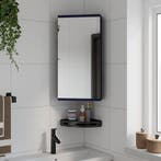 vidaXL Badkamerkast met spiegel 30x24x60 cm grijs, Verzenden