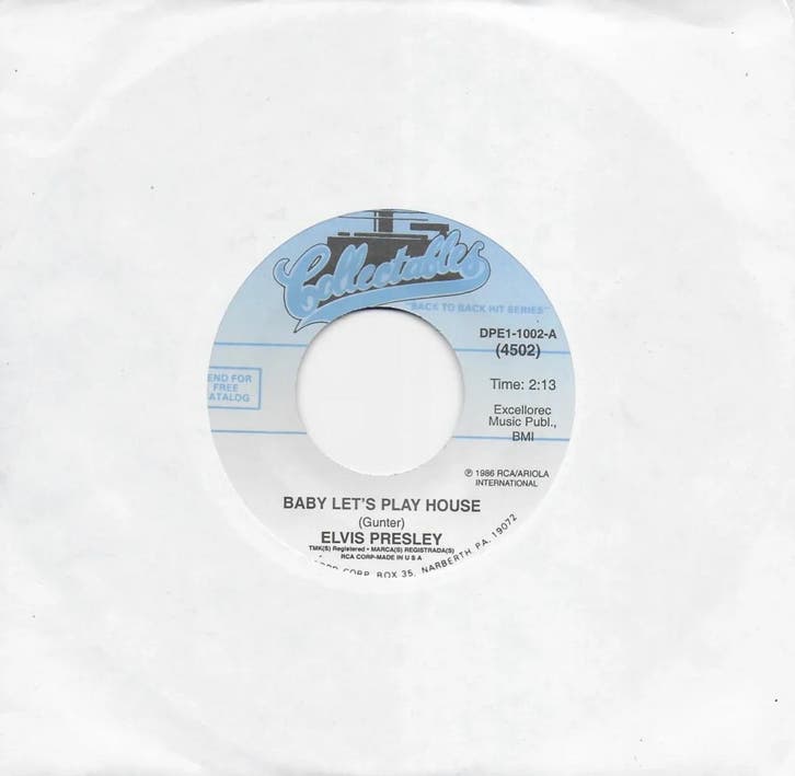 Elvis Presley – Baby Lets Play House / Im Left, Youre Rig, Cd's en Dvd's, Vinyl Singles, Ophalen of Verzenden