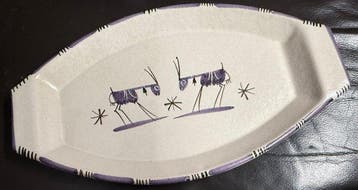 D Amore di Vietri - Schotel - L. 32 cm - Keramiek - Schaal, Antiek en Kunst