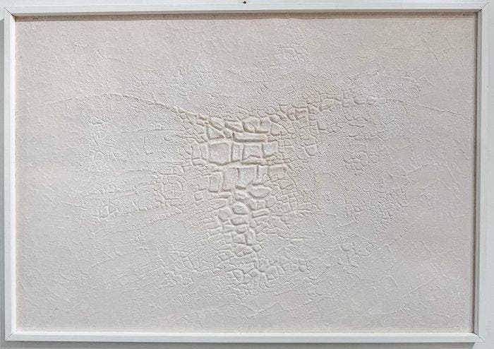 Alberto Burri (1915–1995) - Cretto Bianco, Antiquités & Art, Antiquités | Autres Antiquités