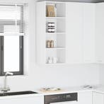 vidaXL Hangkast met opslag Wit 40 x 29,5 x 100 cm Bewerkt, Huis en Inrichting, Verzenden, Nieuw