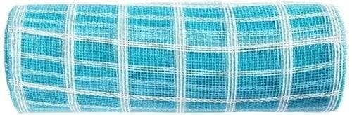Decomesh metallic blauw wit raster 26 cm rol 9 meter voor, Hobby & Loisirs créatifs, Bricolage