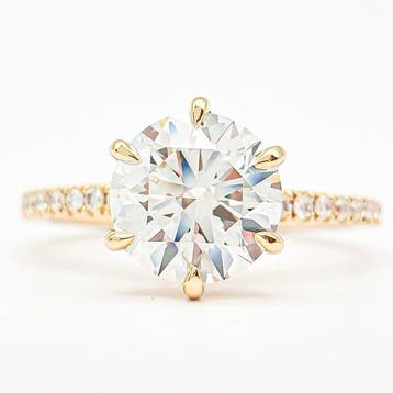 Zonder minimumprijs - Ring - 14 karaat Geel goud - 2.50ct.