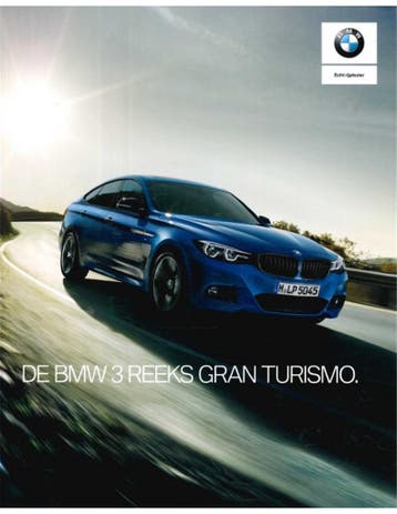 2019 BMW 3 SERIE GRAN TURISMO BROCHURE NEDERLANDS, Ophalen of Verzenden, Nieuw