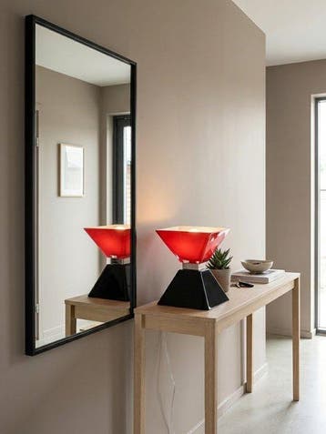 Due p illuminazione - Lampe de table - PLAQUE DE VERRE -