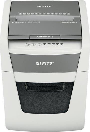 Leitz IQ Autofeed 50X Automatische Papierversnipperaar, Zakelijke goederen, Verzenden, Nieuw in verpakking