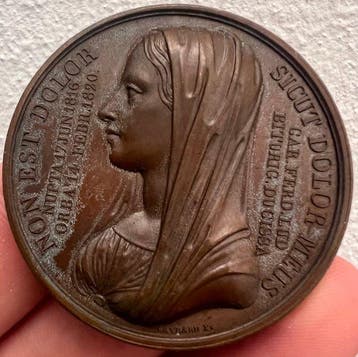 Italië. (Francia) Carlo Ferdinando, Duca di Berry, Medaglia
