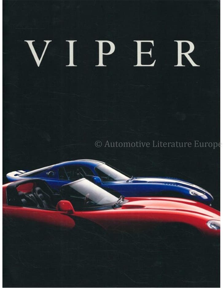 1997 DODGE VIPER BROCHURE ENGELS (USA), Livres, Autos | Brochures & Magazines