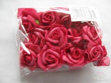 Mini Foam Roos Fuchsia Zelfklevend 2 cm Pak, Nieuw