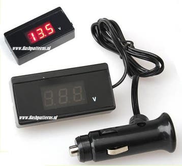 Voertuig Voltage Meter 9 VDC  t-m 30 VDC, Ophalen of Verzenden, Nieuw