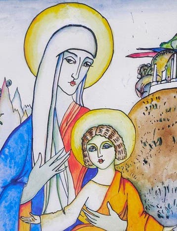 Wassily Kandinsky (1866-1944) (after) - Madonna and Child,