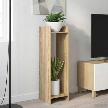 vidaXL Plantenstand 2 st Sonoma Eiken 30 x 30 x 100 cm, Verzenden