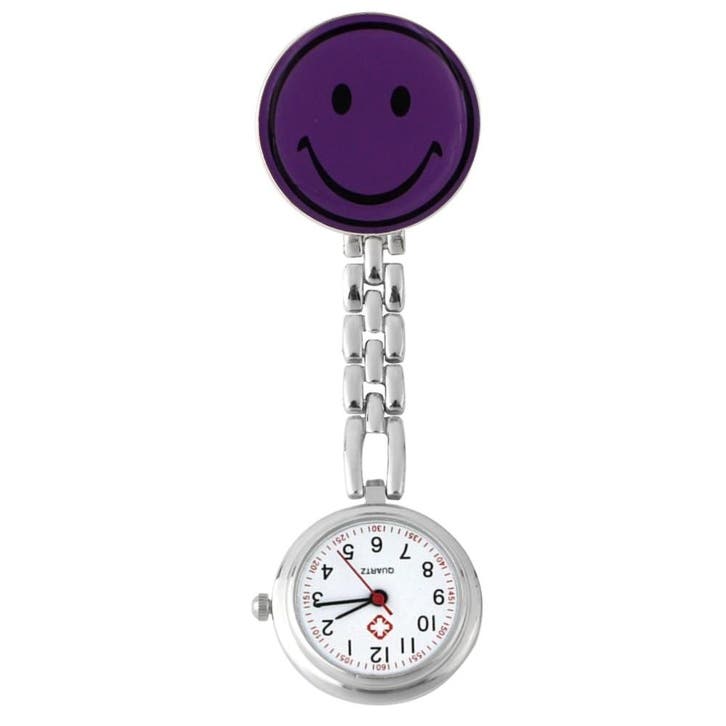Fako - Verpleegstershorloge - Smiley - Paars, Bijoux, Sacs & Beauté, Montres | Femmes, Envoi