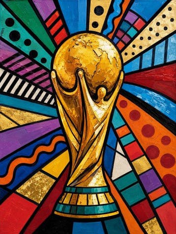 Shayer - World Cup – The Trophy of Dreams - XL - 60x80cm -, Nieuw