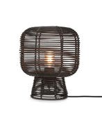 2dekans | Good&Mojo TANAMI Tafellamp 30 cm – Zwart Rotan –, Huis en Inrichting, Ophalen of Verzenden, Nieuw