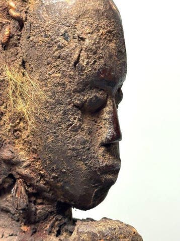 Driehoofdig rituele figuur - 55 cm - Dogon - Gabon (Zonder