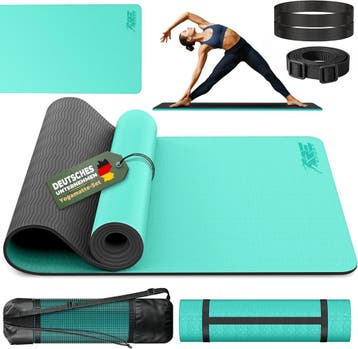 Yogamat - Fitness mat - Sportmat - Yoga mat extra dik - 183x, Sport en Fitness, Verzenden, Nieuw