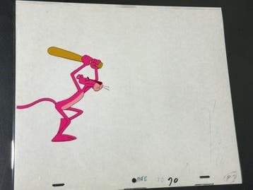 Friz Freleng - Originele animatiecel en tekening van De Roze, Cd's en Dvd's, Nieuw in verpakking
