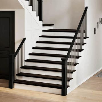 vidaXL Traptreden 2 st 110x30x2 cm massief eikenhout, Doe-het-zelf en Bouw, Ladders en Trappen, Verzenden, Nieuw