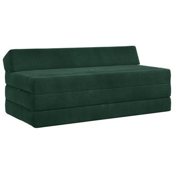 vidaXL Vouwbare Sofa Bed Donkergroen 120 x 60 x 49 cm Stof, Verzenden